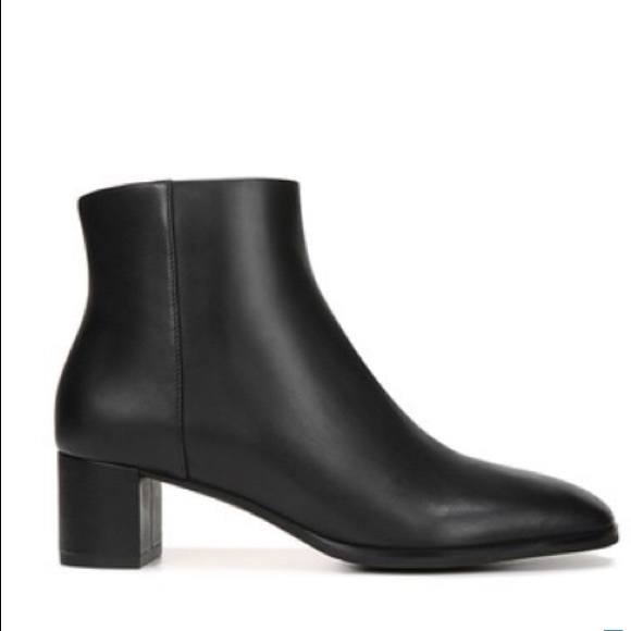 Via Spiga Vinson Block Heel Leather Ankle Boot - Picture 2 of 8